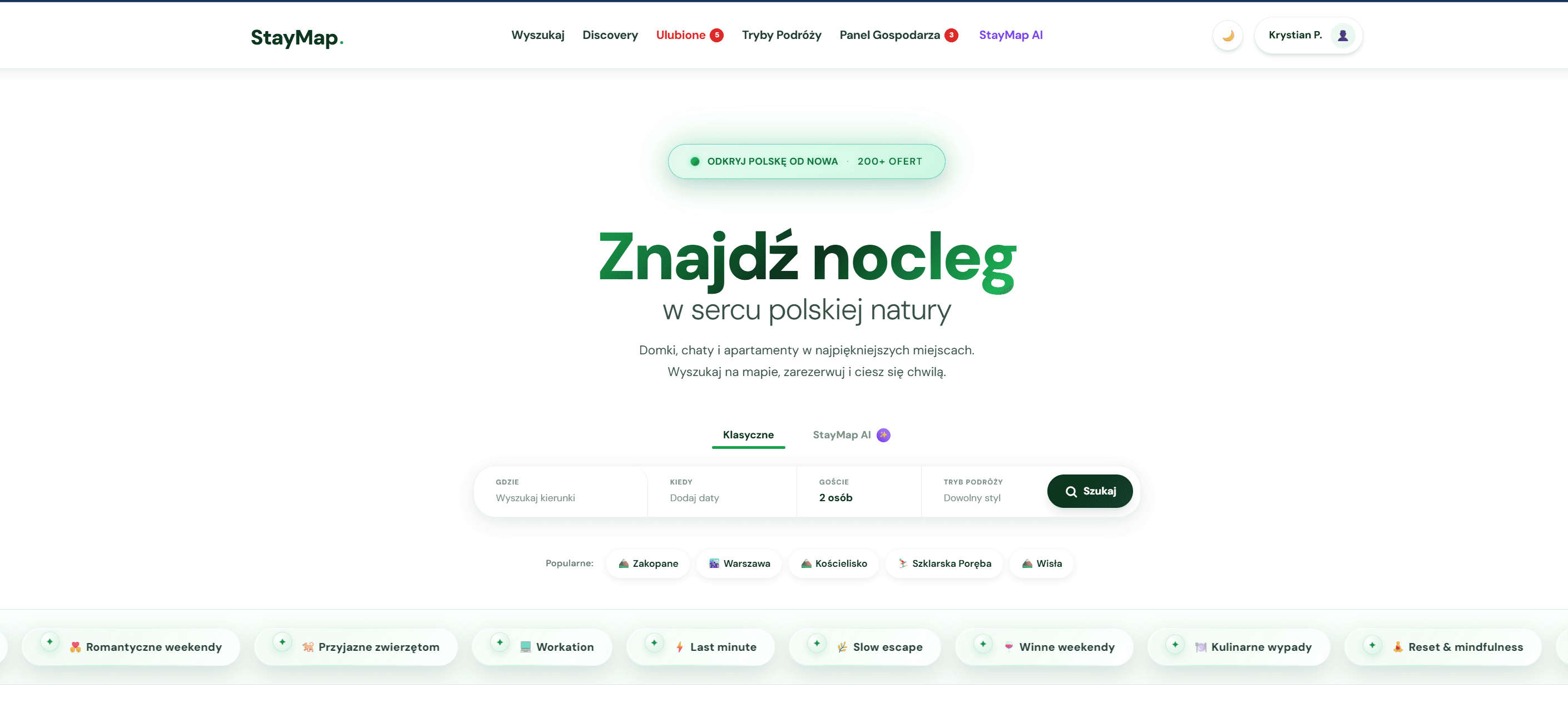StayMap Polska - platforma rezerwacji noclegów w Polsce